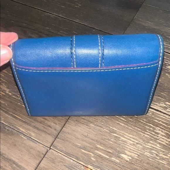 Coach Navy Hamilton leather wallet - Picture 6 of 8